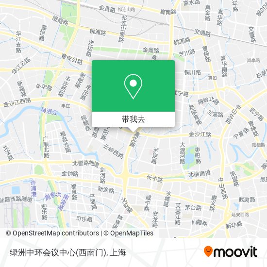 绿洲中环会议中心(西南门)地图