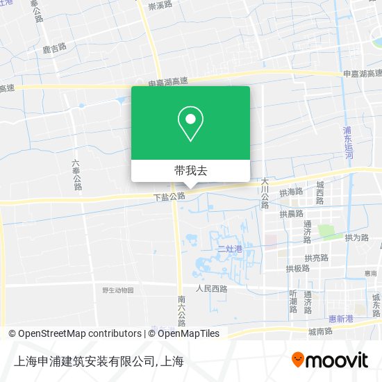 上海申浦建筑安装有限公司地图