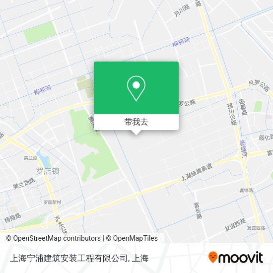 上海宁浦建筑安装工程有限公司地图