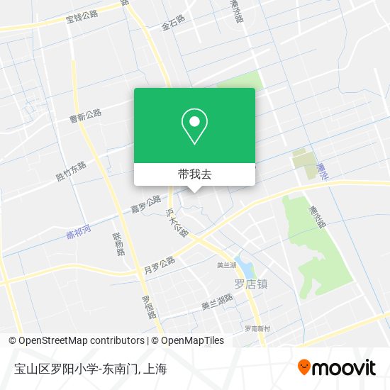 宝山区罗阳小学-东南门地图