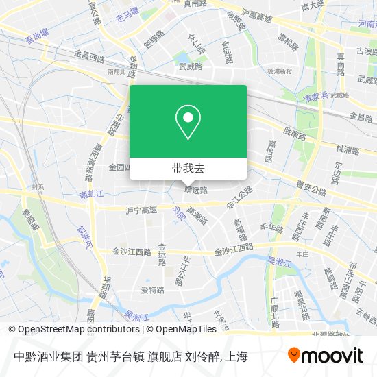 中黔酒业集团  贵州芧台镇 旗舰店  刘伶醉地图