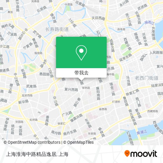 上海淮海中路精品逸居地图