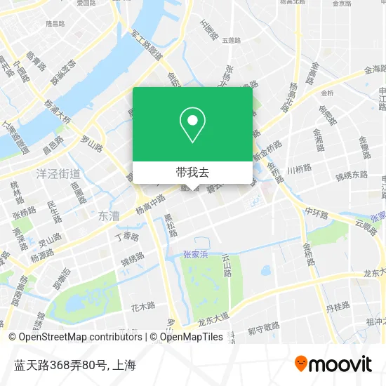 蓝天路368弄80号地图