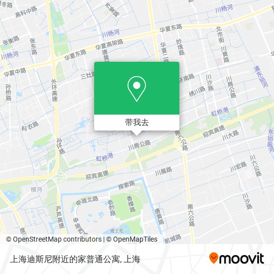 上海迪斯尼附近的家普通公寓地图