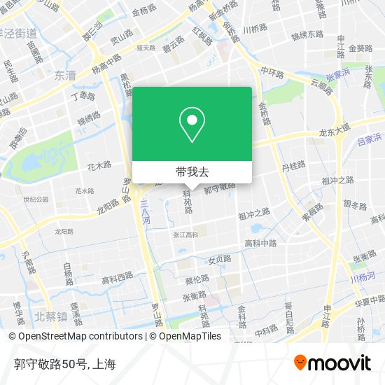 郭守敬路50号地图
