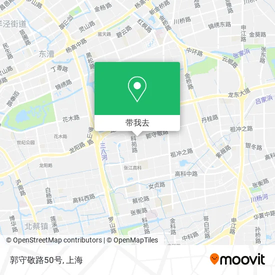 郭守敬路50号地图
