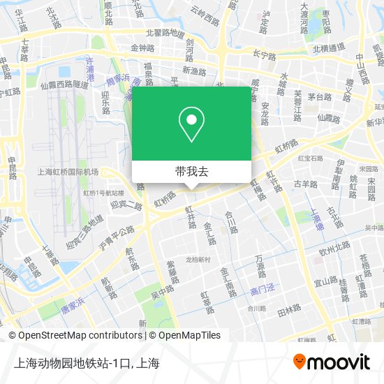 上海动物园地铁站-1口地图