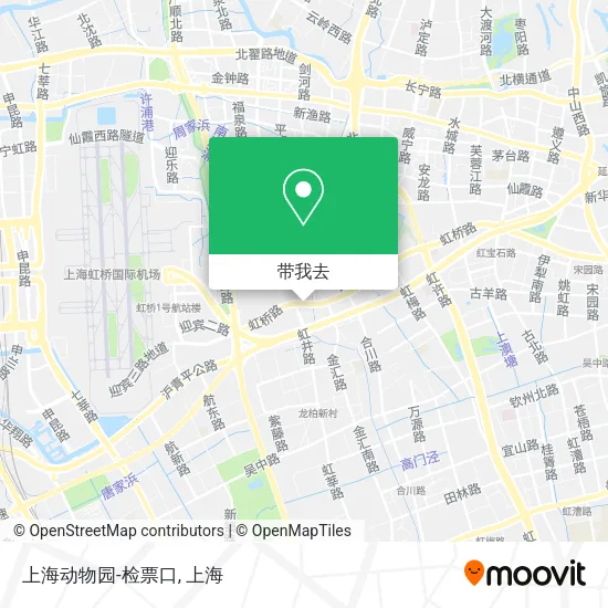 上海动物园-检票口地图
