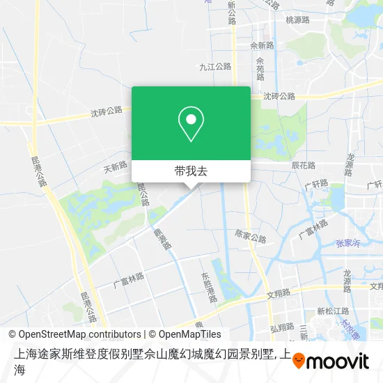 上海途家斯维登度假别墅佘山魔幻城魔幻园景别墅地图