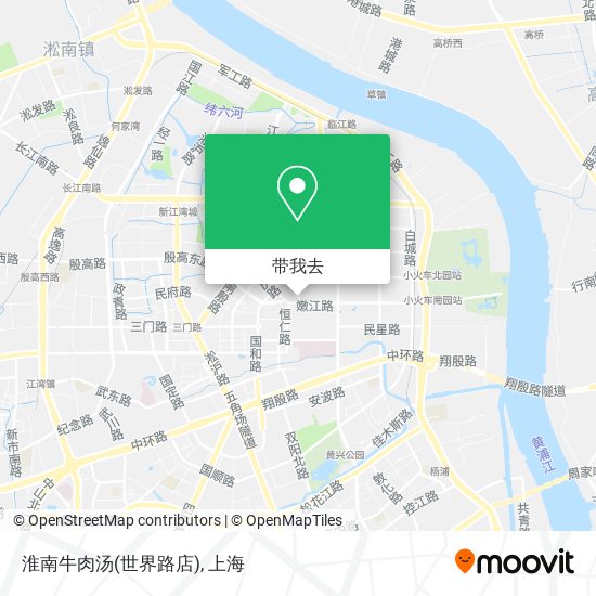 淮南牛肉汤(世界路店)地图