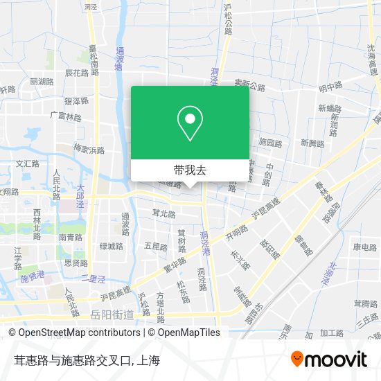 茸惠路与施惠路交叉口地图