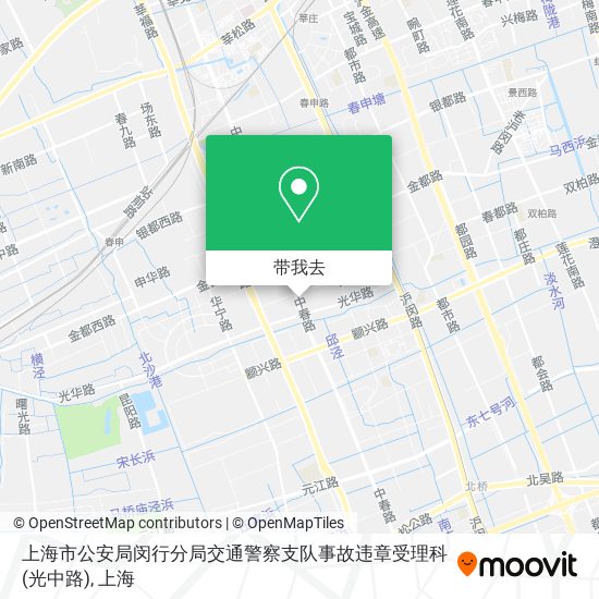 上海市公安局闵行分局交通警察支队事故违章受理科(光中路)地图