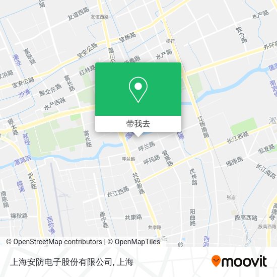 上海安防电子股份有限公司地图