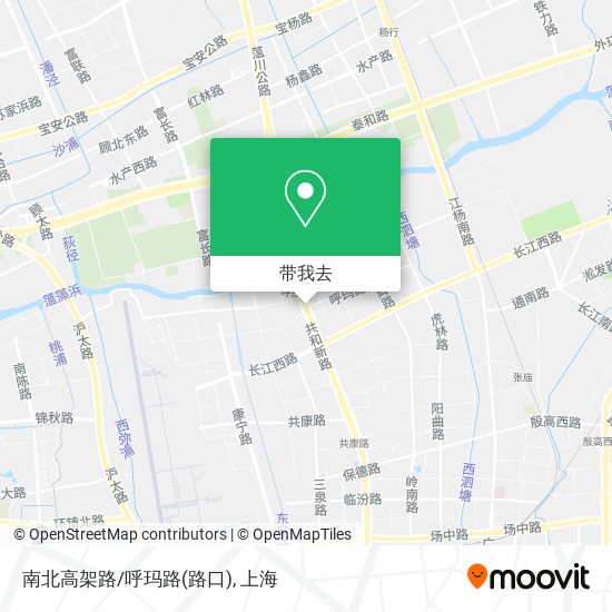 南北高架路/呼玛路(路口)地图