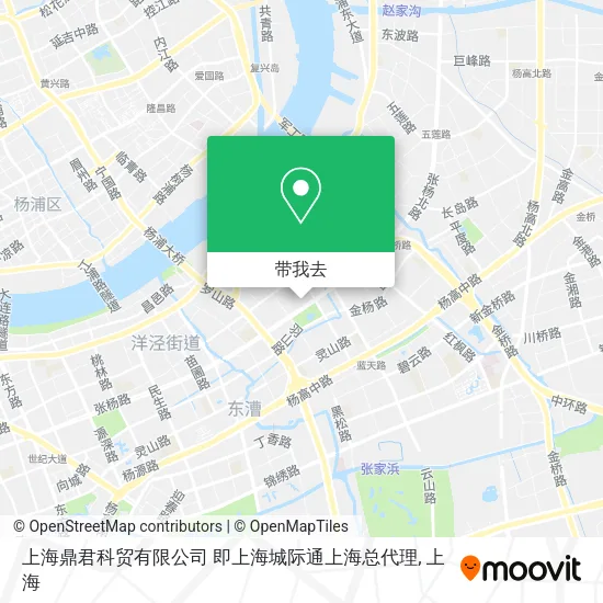 上海鼎君科贸有限公司 即上海城际通上海总代理地图