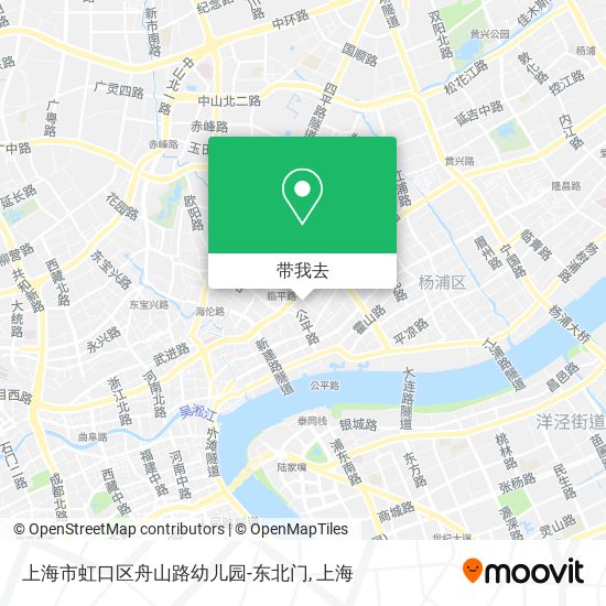 上海市虹口区舟山路幼儿园-东北门地图