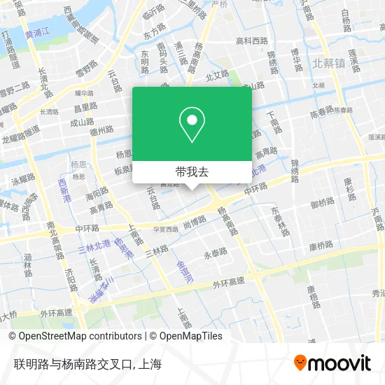 联明路与杨南路交叉口地图