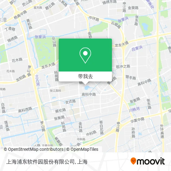 上海浦东软件园股份有限公司地图