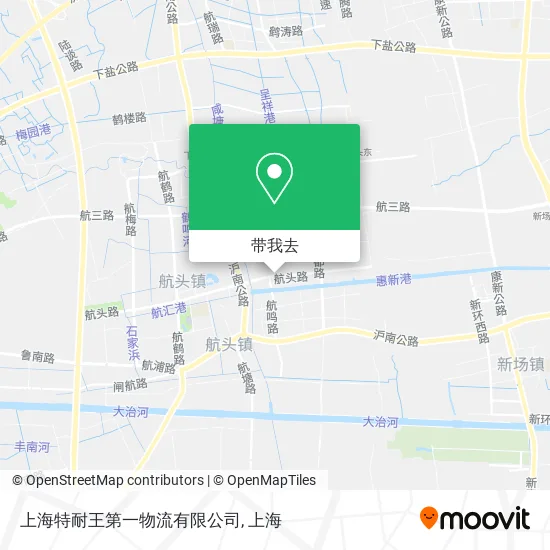 上海特耐王第一物流有限公司地图