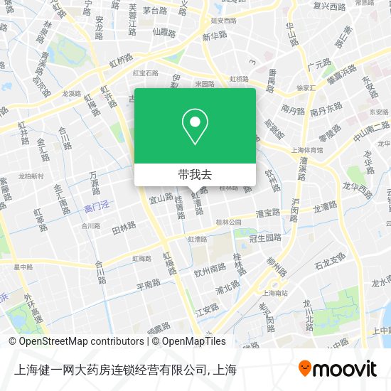 上海健一网大药房连锁经营有限公司地图