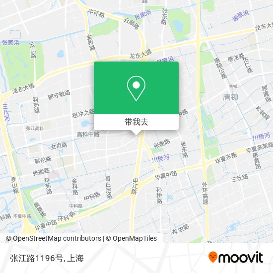 张江路1196号地图