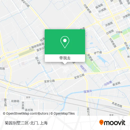 菊园别墅二区-北门地图