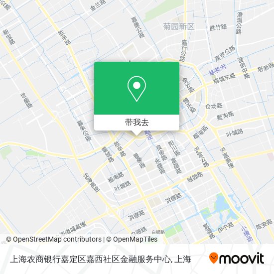 上海农商银行嘉定区嘉西社区金融服务中心地图
