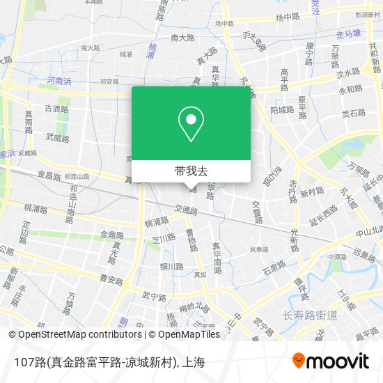 107路(真金路富平路-凉城新村)地图