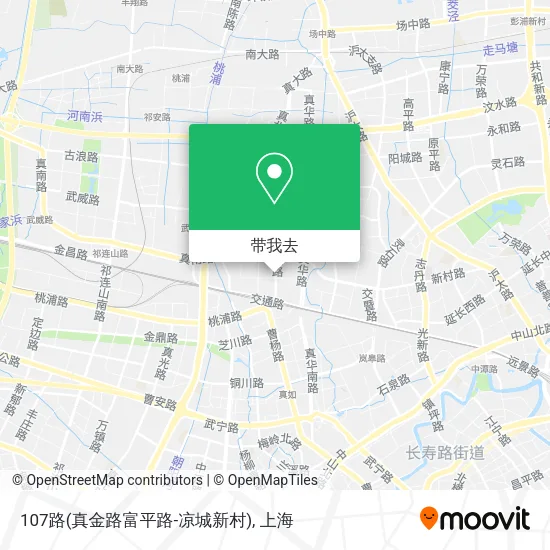 107路(真金路富平路-凉城新村)地图