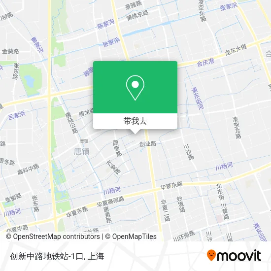 创新中路地铁站-1口地图