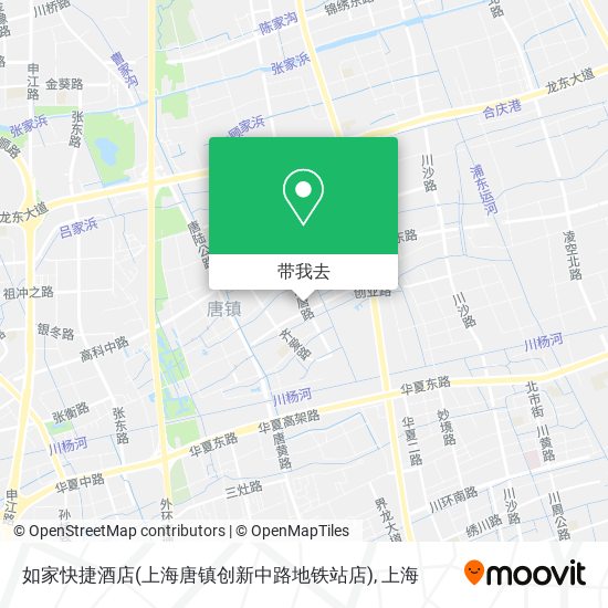 如家快捷酒店(上海唐镇创新中路地铁站店)地图