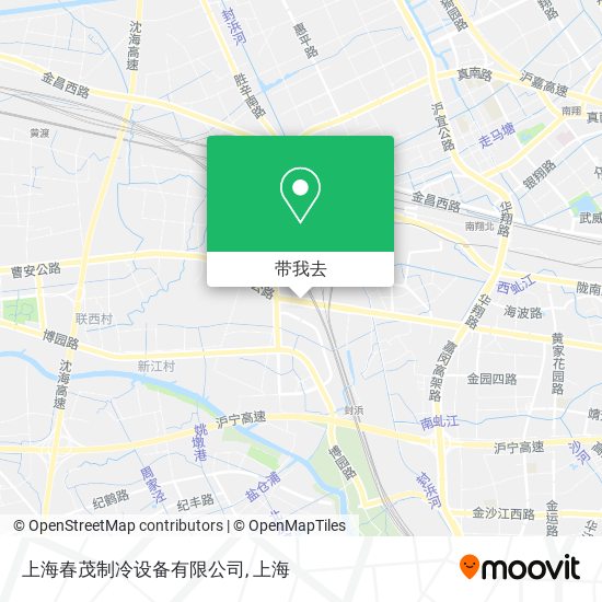 上海春茂制冷设备有限公司地图