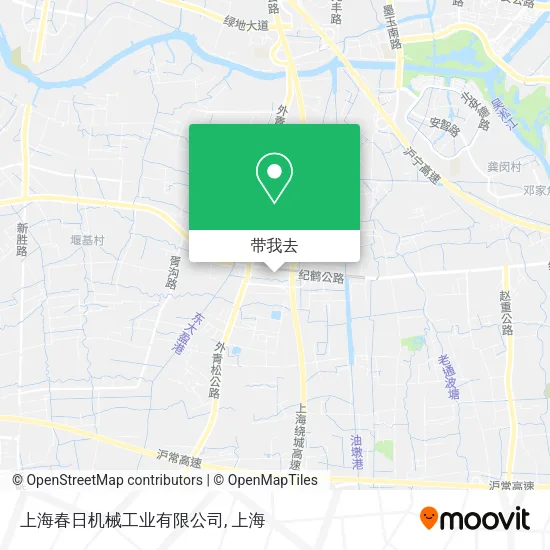 上海春日机械工业有限公司地图