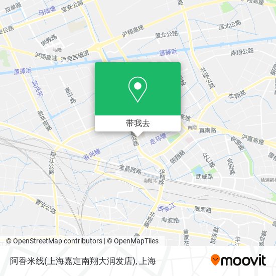 阿香米线(上海嘉定南翔大润发店)地图