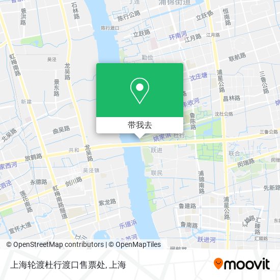 上海轮渡杜行渡口售票处地图
