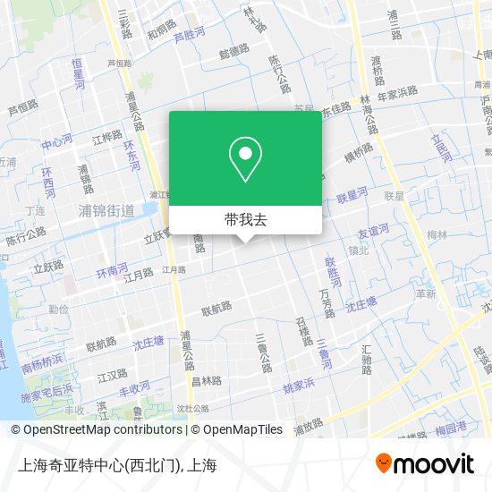 上海奇亚特中心(西北门)地图