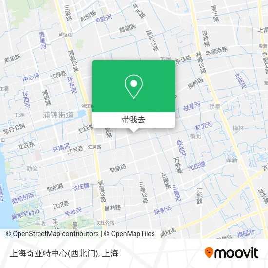 上海奇亚特中心(西北门)地图