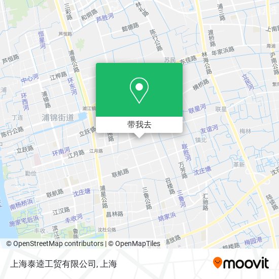 上海泰逵工贸有限公司地图