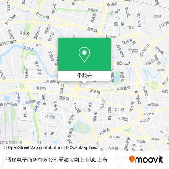 孺堡电子商务有限公司爱如宝网上商城地图