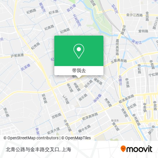 北青公路与金丰路交叉口地图