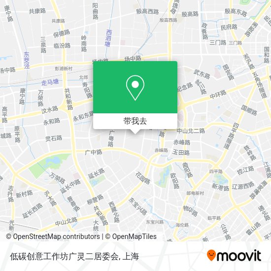 低碳创意工作坊广灵二居委会地图