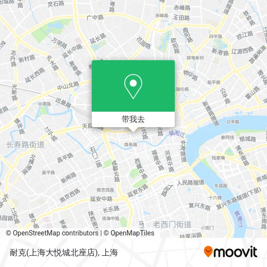 耐克(上海大悦城北座店)地图