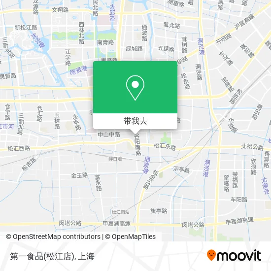 第一食品(松江店)地图