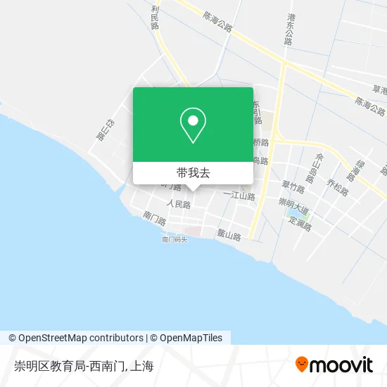 崇明区教育局-西南门地图