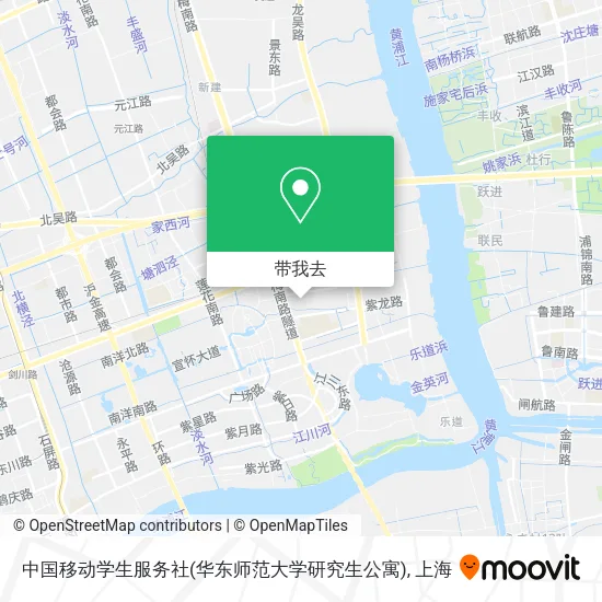 中国移动学生服务社(华东师范大学研究生公寓)地图