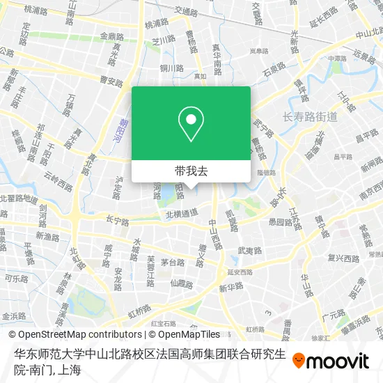 华东师范大学中山北路校区法国高师集团联合研究生院-南门地图