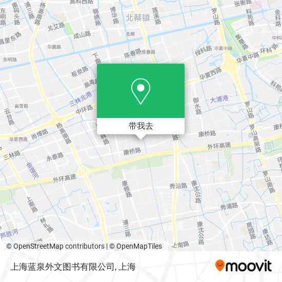 上海蓝泉外文图书有限公司地图