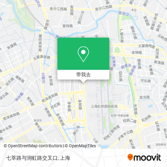 七莘路与润虹路交叉口地图