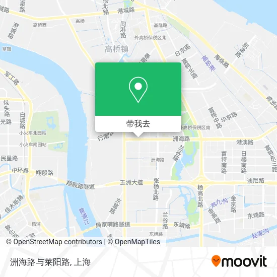 洲海路与莱阳路地图