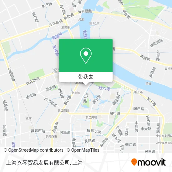 上海兴琴贸易发展有限公司地图